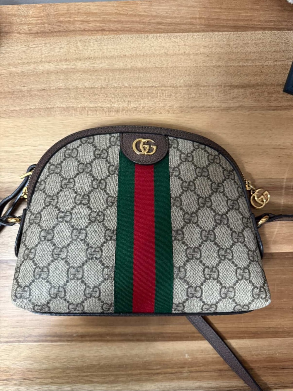 Gucci Brown Ophidia small shoulder / crossbody bag - authentic